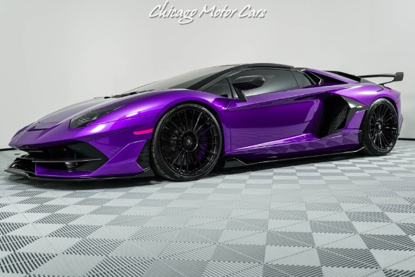 Used-2021-Lamborghini-Aventador-SVJ-Roadster-LP770-4-RARE-Viola-Pasifae-Tons-of-Carbon-Fiber