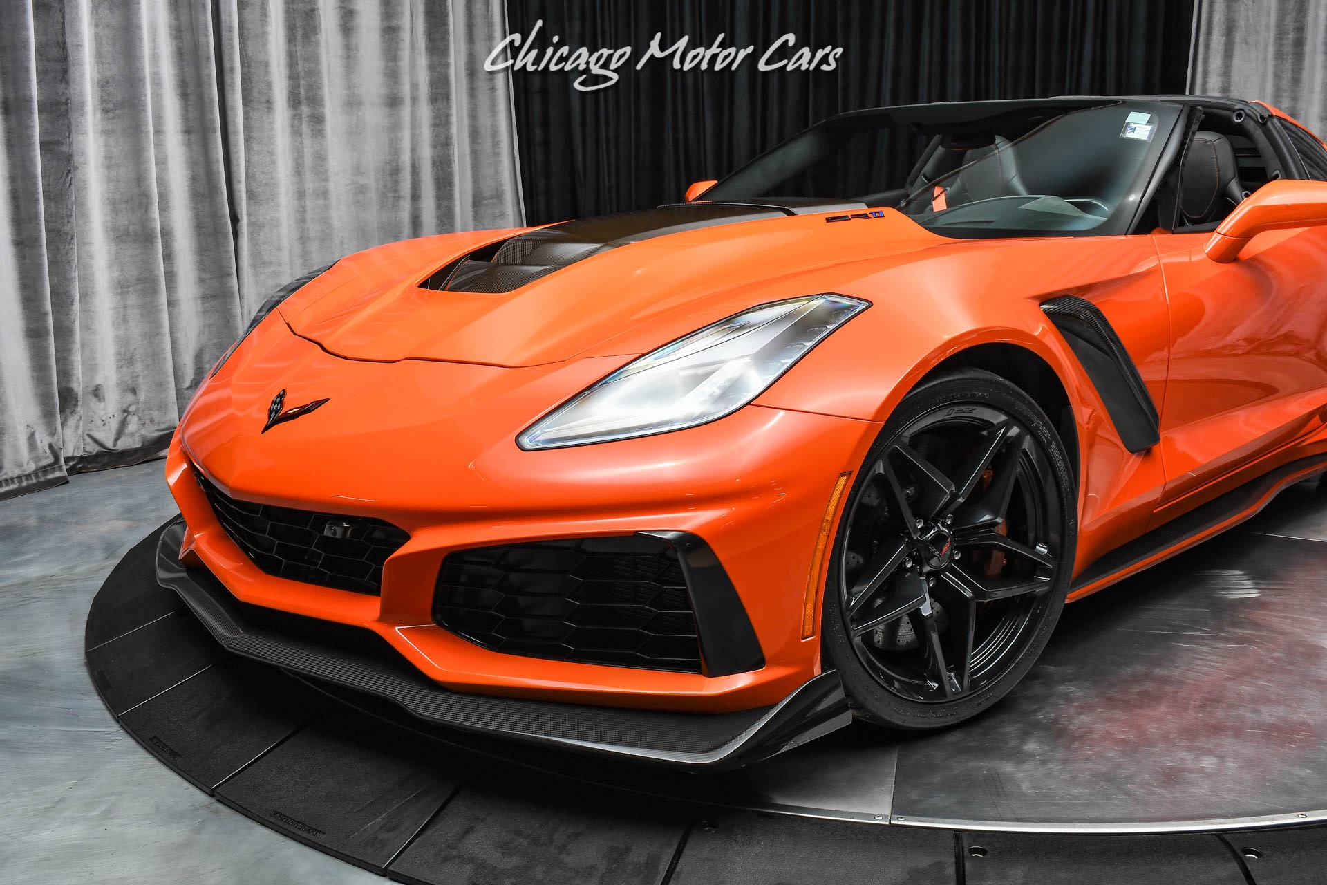 Used-2019-Chevrolet-Corvette-ZR1-3ZR-Sebring-Orange-Design-Package-Only-1700-Miles