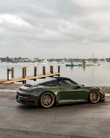 Used 2021 Porsche 911 Targa 4S Coupe! Paint To Sample! TECHART Upgrades Anrkys! for sale Sold at Chicago Motor Cars in West Chicago IL 60185 3