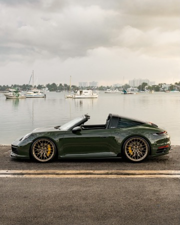 Used 2021 Porsche 911 Targa 4S Coupe! Paint To Sample! TECHART Upgrades Anrkys! for sale Sold at Chicago Motor Cars in West Chicago IL 60185 4