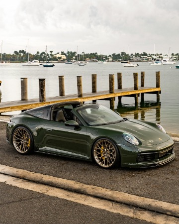 Used 2021 Porsche 911 Targa 4S Coupe! Paint To Sample! TECHART Upgrades Anrkys! for sale Sold at Chicago Motor Cars in West Chicago IL 60185 1