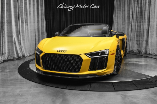 Used 2017 Audi R8 5.2 quattro V10 Spyder TASTEFULLY MODIFIED! TONS OF CARBON! 6,500 MILES! for sale Sold at Chicago Motor Cars in West Chicago IL 60185 2