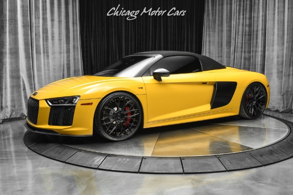 Used-2017-Audi-R8-52-quattro-V10-Spyder-TASTEFULLY-MODIFIED-TONS-OF-CARBON-6500-MILES