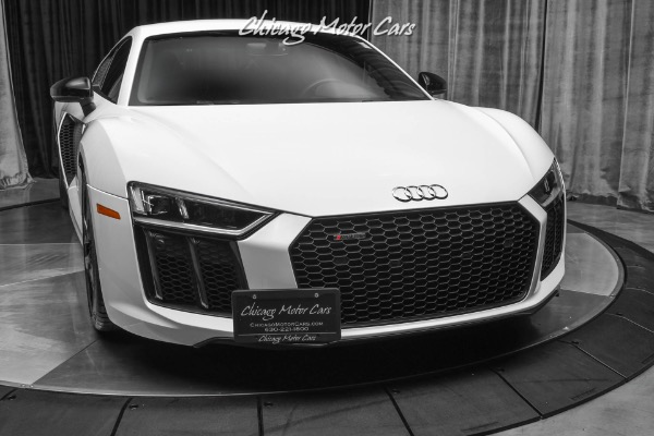 Used-2018-Audi-R8-52L-V10-RWS-Coupe-RARE-Rear-Wheel-Drive-Model-White-Side-Blades