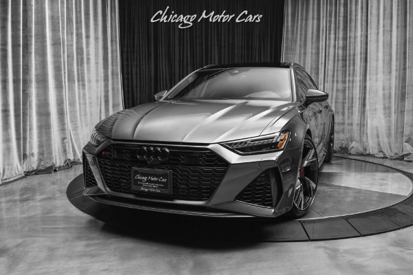 Used 2021 Audi RS6 4.0T Quattro Avant Executive Package! Red Carbon Ceramic Brakes! for sale Sold at Chicago Motor Cars in West Chicago IL 60185 2