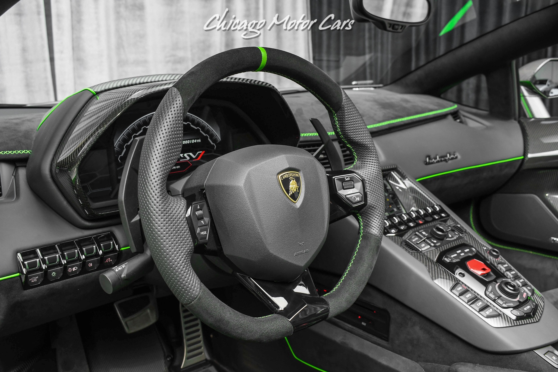 Used-2021-Lamborghini-Aventador-SVJ-LP770-4-Roadster-Verde-Mantis-Pearl-Effect-ONLY-104-Miles-RARE-LOADED