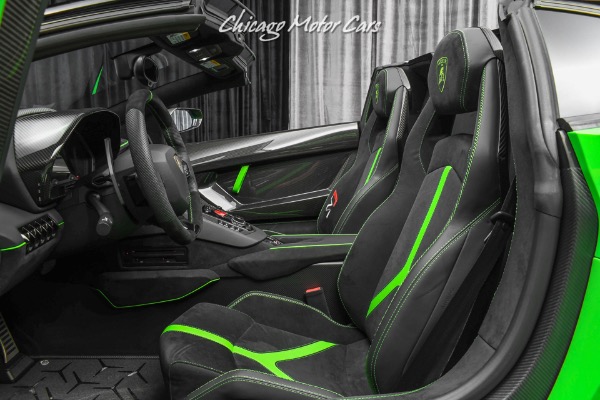 Used-2021-Lamborghini-Aventador-SVJ-LP770-4-Roadster-Verde-Mantis-Pearl-Effect-ONLY-104-Miles-RARE-LOADED