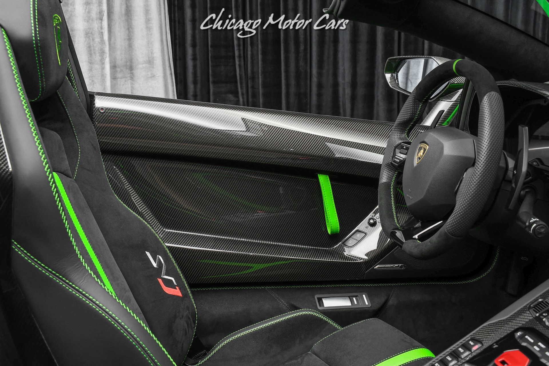 Used-2021-Lamborghini-Aventador-SVJ-LP770-4-Roadster-Verde-Mantis-Pearl-Effect-ONLY-104-Miles-RARE-LOADED