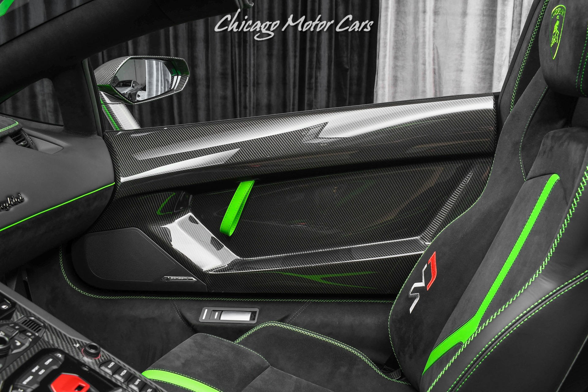 Used-2021-Lamborghini-Aventador-SVJ-LP770-4-Roadster-Verde-Mantis-Pearl-Effect-ONLY-104-Miles-RARE-LOADED