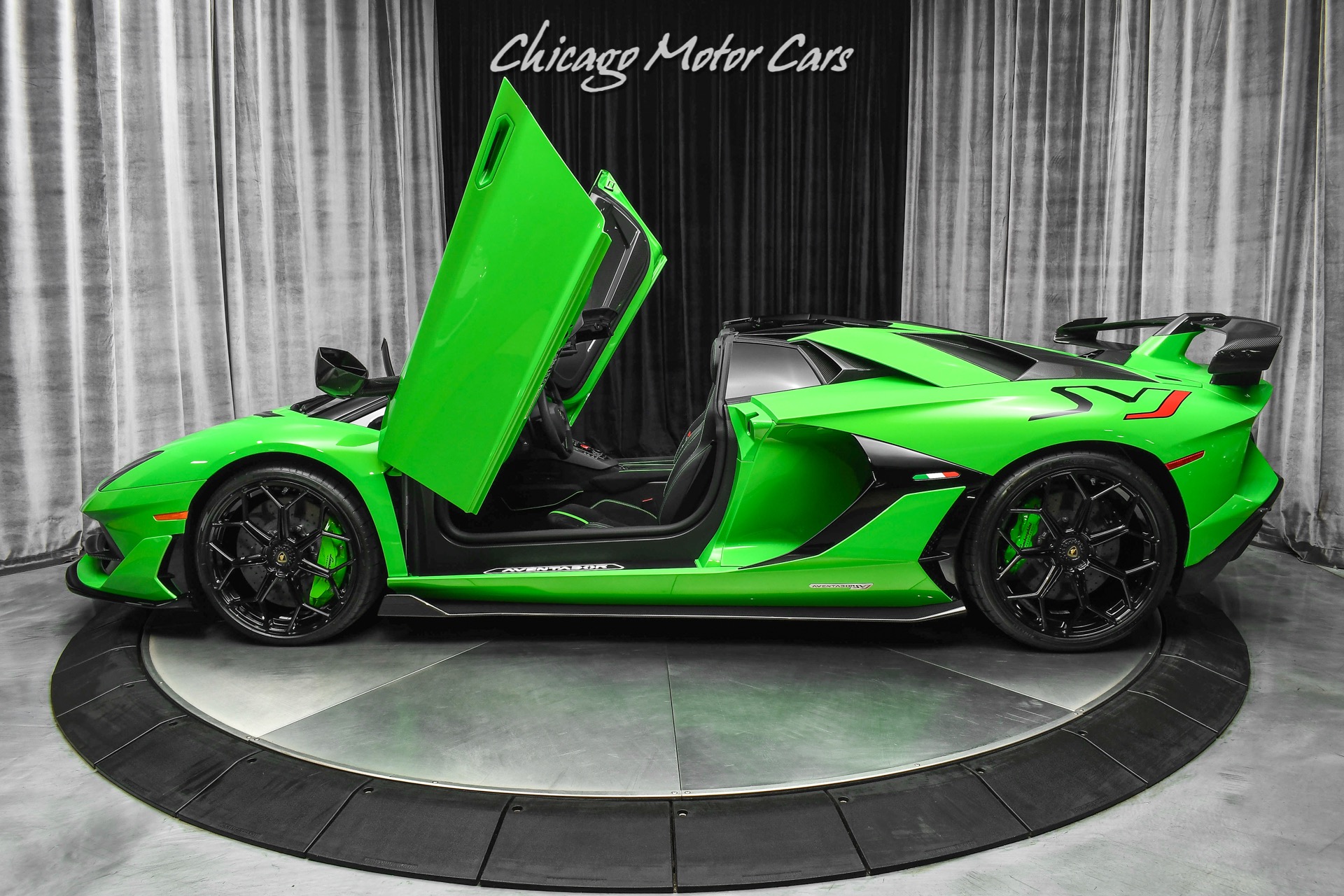 Used-2021-Lamborghini-Aventador-SVJ-LP770-4-Roadster-Verde-Mantis-Pearl-Effect-ONLY-104-Miles-RARE-LOADED