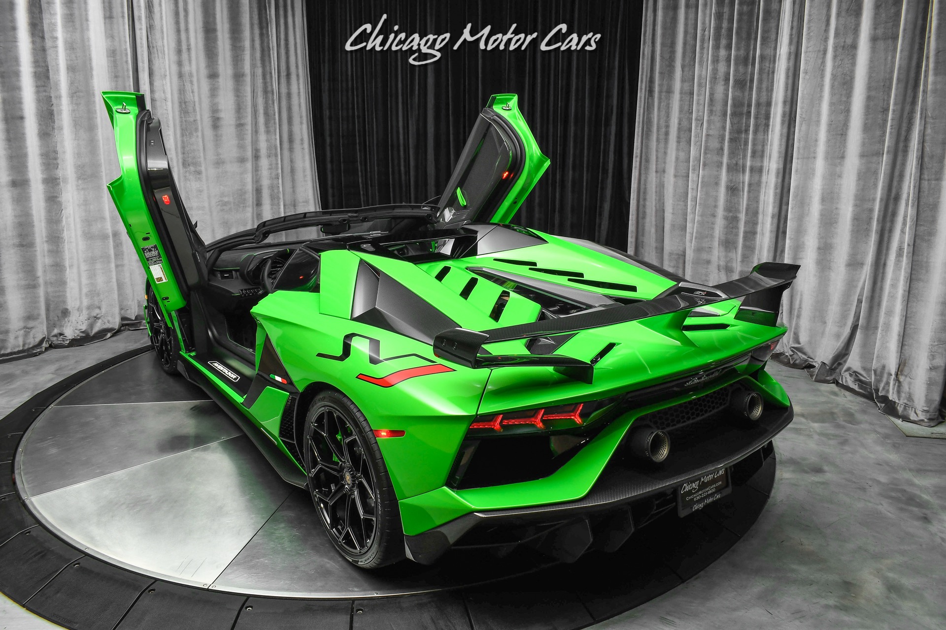 Used-2021-Lamborghini-Aventador-SVJ-LP770-4-Roadster-Verde-Mantis-Pearl-Effect-ONLY-104-Miles-RARE-LOADED