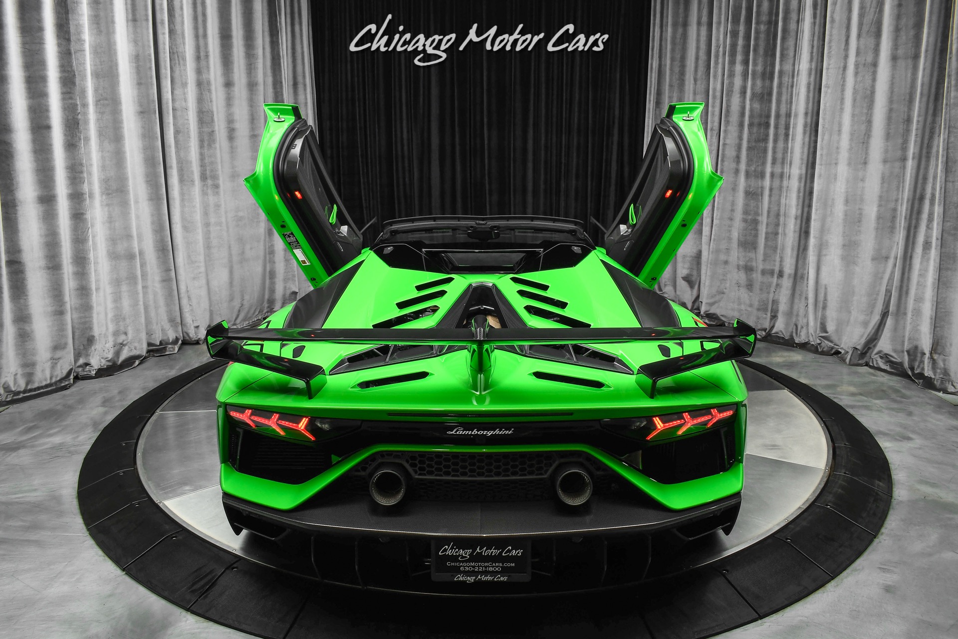 Used-2021-Lamborghini-Aventador-SVJ-LP770-4-Roadster-Verde-Mantis-Pearl-Effect-ONLY-104-Miles-RARE-LOADED