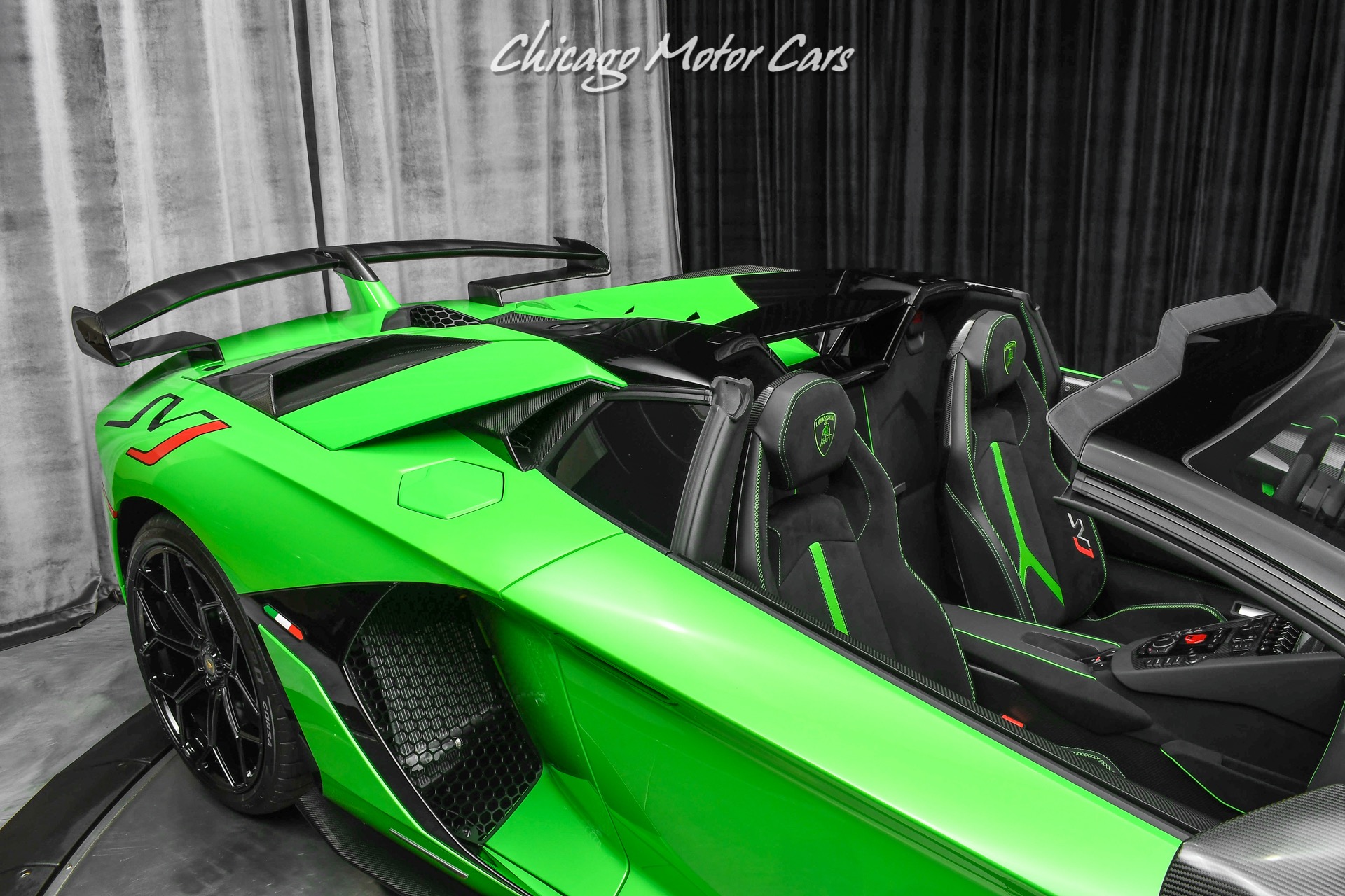 Used-2021-Lamborghini-Aventador-SVJ-LP770-4-Roadster-Verde-Mantis-Pearl-Effect-ONLY-104-Miles-RARE-LOADED