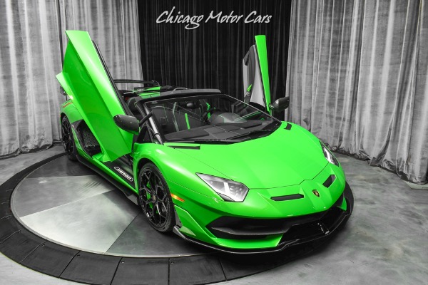 Used-2021-Lamborghini-Aventador-SVJ-LP770-4-Roadster-Verde-Mantis-Pearl-Effect-ONLY-104-Miles-RARE-LOADED