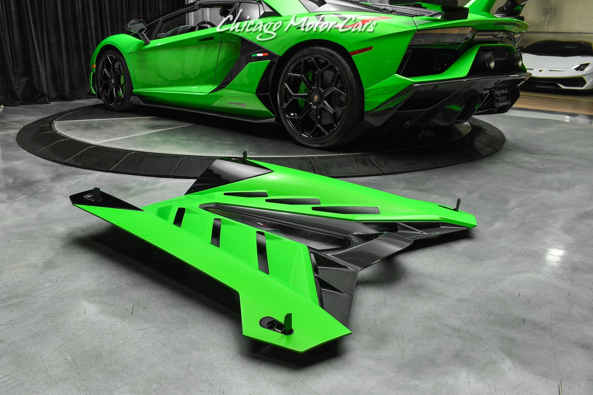 Used-2021-Lamborghini-Aventador-SVJ-LP770-4-Roadster-Verde-Mantis-Pearl-Effect-ONLY-104-Miles-RARE-LOADED