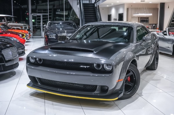 Used 2018 Dodge Challenger SRT Demon BLACK SATIN HOOD! ONLY 594 MILES! BONE STOCK! ONLY 264 DESTROYER GREY PRODU for sale Sold at Chicago Motor Cars in West Chicago IL 60185 4