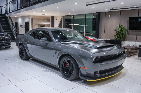 Used 2018 Dodge Challenger SRT Demon BLACK SATIN HOOD! ONLY 594 MILES! BONE STOCK! ONLY 264 DESTROYER GREY PRODU for sale Sold at Chicago Motor Cars in West Chicago IL 60185 6