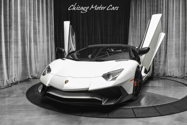 Used 2017 Lamborghini Aventador LP750-4 SV $584k+MSRP! Upgraded Exhaust! Balloon White Pearl! for sale Sold at Chicago Motor Cars in West Chicago IL 60185 2