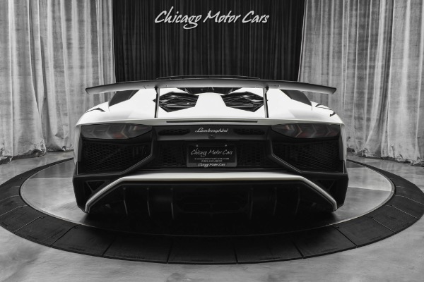 Used 2017 Lamborghini Aventador LP750-4 SV $584k+MSRP! Upgraded Exhaust! Balloon White Pearl! for sale Sold at Chicago Motor Cars in West Chicago IL 60185 4