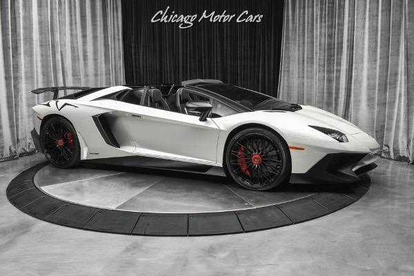 Used-2017-Lamborghini-Aventador-LP750-4-SV-584kMSRP-Upgraded-Exhaust-Balloon-White-Pearl