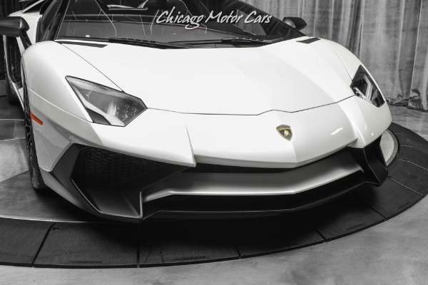 Used-2017-Lamborghini-Aventador-LP750-4-SV-584kMSRP-Upgraded-Exhaust-Balloon-White-Pearl