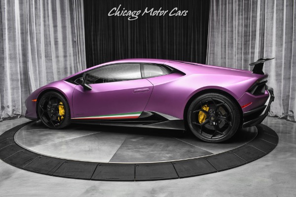 Used 2018 Lamborghini Huracan LP640-4 Performante Only 1450 Miles! RARE 1of1 Matte Viola 30th SE Loaded! for sale Sold at Chicago Motor Cars in West Chicago IL 60185 3