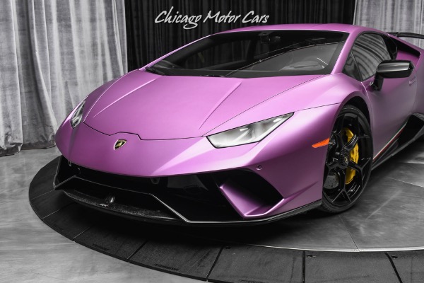 Used-2018-Lamborghini-Huracan-LP640-4-Performante-Only-1450-Miles-RARE-1of1-Matte-Viola-30th-SE-Loaded