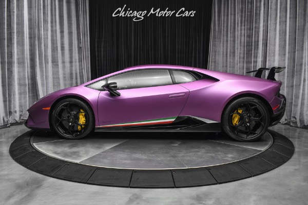 Used-2018-Lamborghini-Huracan-LP640-4-Performante-Only-1450-Miles-RARE-1of1-Matte-Viola-30th-SE-Loaded