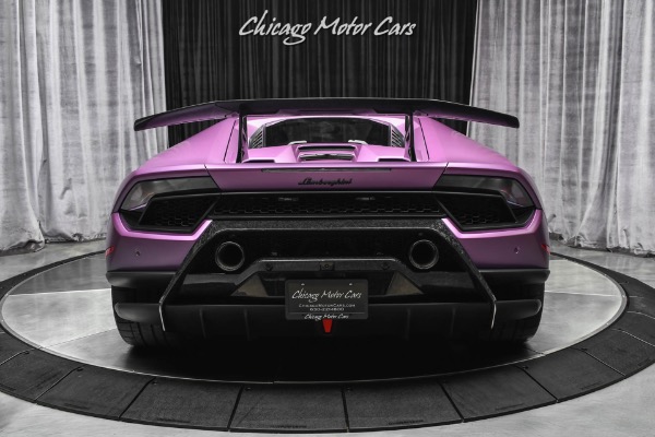 Used 2018 Lamborghini Huracan LP640-4 Performante Only 1450 Miles! RARE 1of1 Matte Viola 30th SE Loaded! for sale Sold at Chicago Motor Cars in West Chicago IL 60185 4
