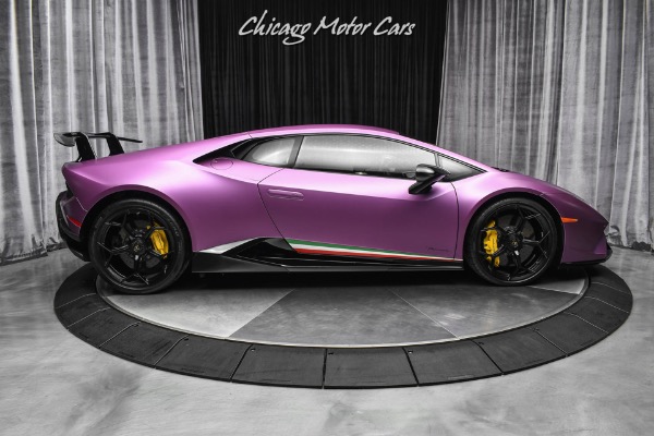 Used-2018-Lamborghini-Huracan-LP640-4-Performante-Only-1450-Miles-RARE-1of1-Matte-Viola-30th-SE-Loaded