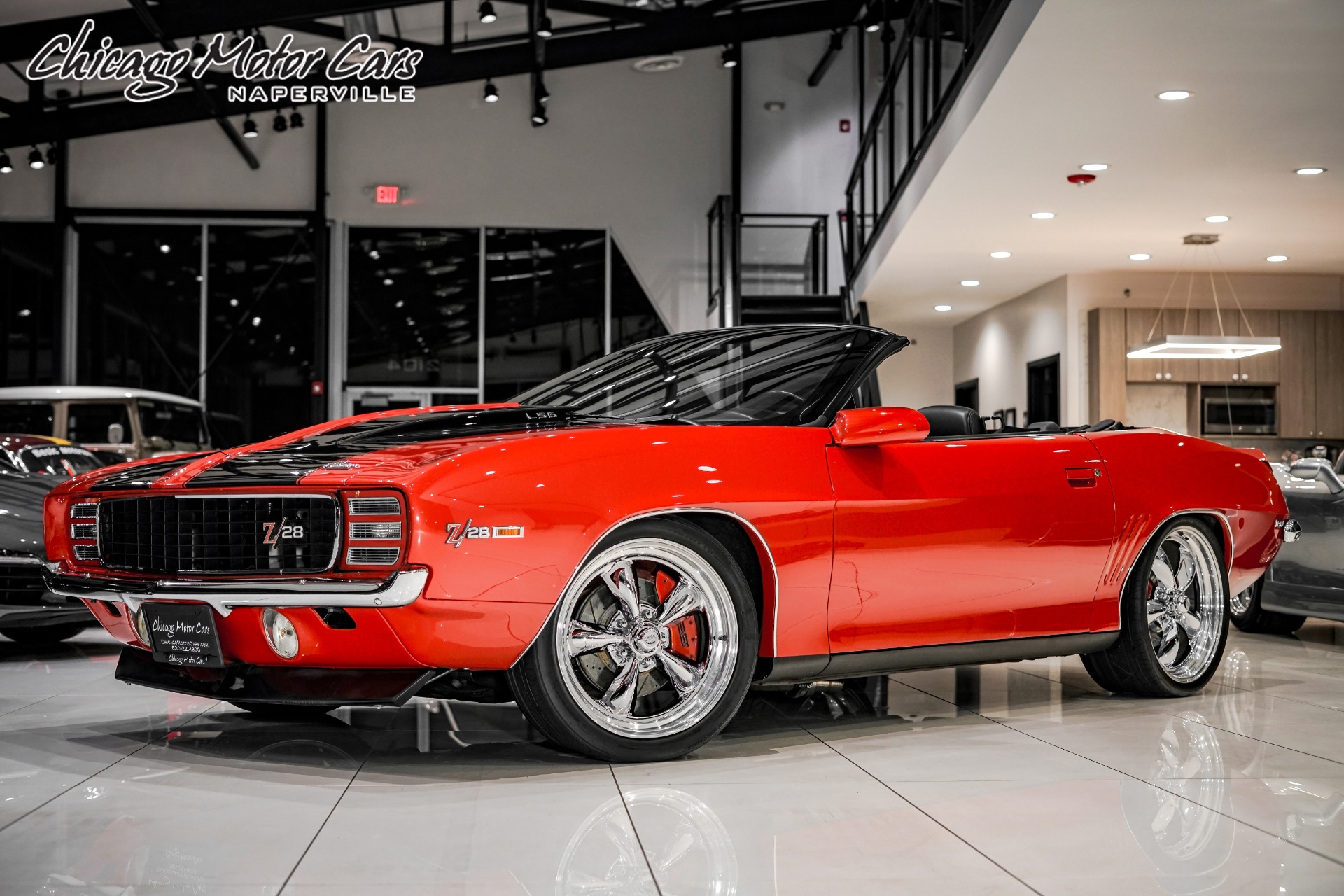 Used 2001 Chevrolet Camaro Z28 CONVERTIBLE 1969 Resto-Mod 1 OF 1! MODERN RELIABILITY AND PERFORMANCE! 69 LOOK ON A 2001 BODY! for sale Sold at Chicago Motor Cars in West Chicago IL 60185 1
