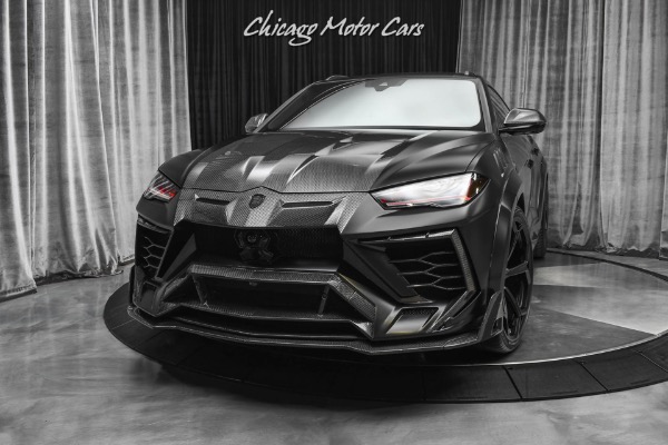 Used 2020 Lamborghini Urus SUV MANSORY Wide Body Carbonado Stealth SAVAGE Edition! Full Carbon Fiber! for sale Sold at Chicago Motor Cars in West Chicago IL 60185 2