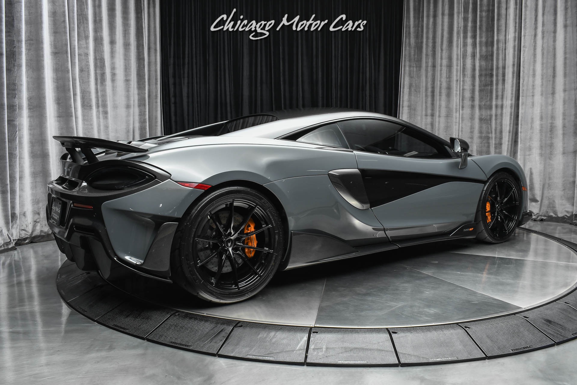 Used-2019-McLaren-600LT-Coupe-RARE-Chicane-Grey-TONS-of-Carbon-Fiber-LOW-Miles-Serviced-LOADED