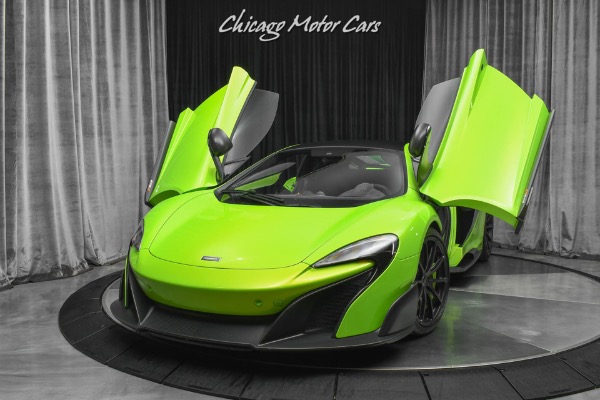 Used 2016 McLaren 675LT Coupe Carbon Fiber Exterior Upgrade Pack! Rare Napier Green! for sale Sold at Chicago Motor Cars in West Chicago IL 60185 2