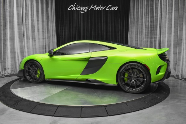 Used 2016 McLaren 675LT Coupe Carbon Fiber Exterior Upgrade Pack! Rare Napier Green! for sale Sold at Chicago Motor Cars in West Chicago IL 60185 3