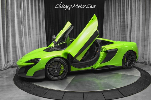 Used 2016 McLaren 675LT Coupe Carbon Fiber Exterior Upgrade Pack! Rare Napier Green! for sale Sold at Chicago Motor Cars in West Chicago IL 60185 1