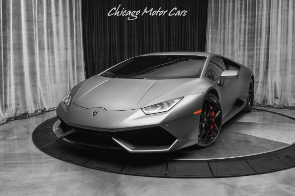 Used 2015 Lamborghini Huracan LP 610-4 Akrapovic Exhaust! Serviced! Factory Matte Grey! for sale Sold at Chicago Motor Cars in West Chicago IL 60185 2