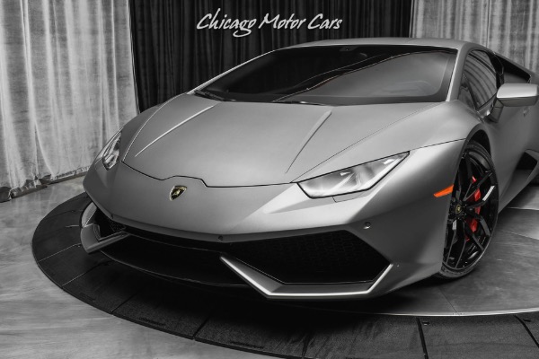 Used-2015-Lamborghini-Huracan-LP-610-4-Akrapovic-Exhaust-Serviced-Factory-Matte-Grey