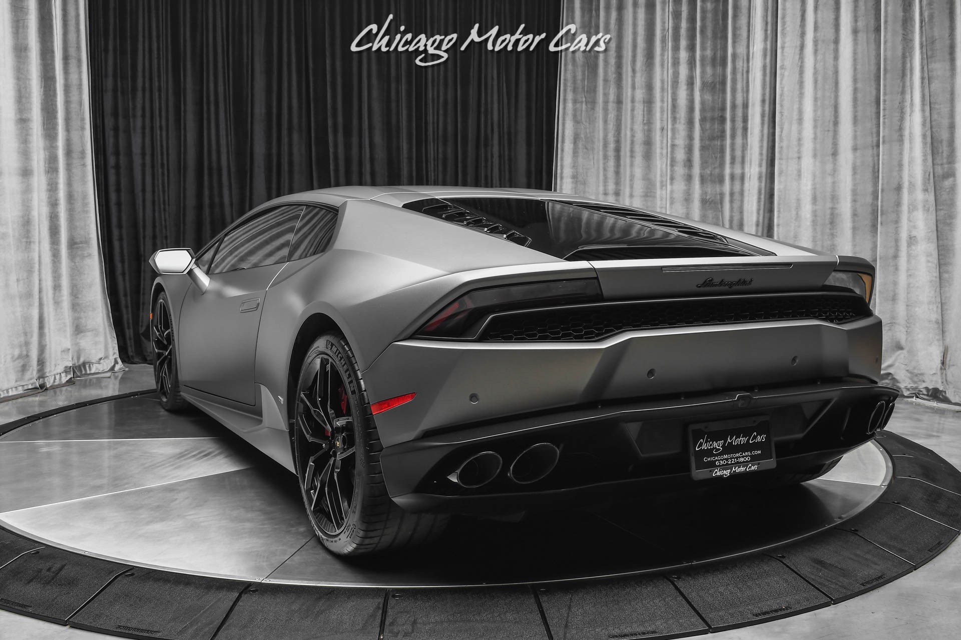 Used-2015-Lamborghini-Huracan-LP-610-4-Akrapovic-Exhaust-Serviced-Factory-Matte-Grey