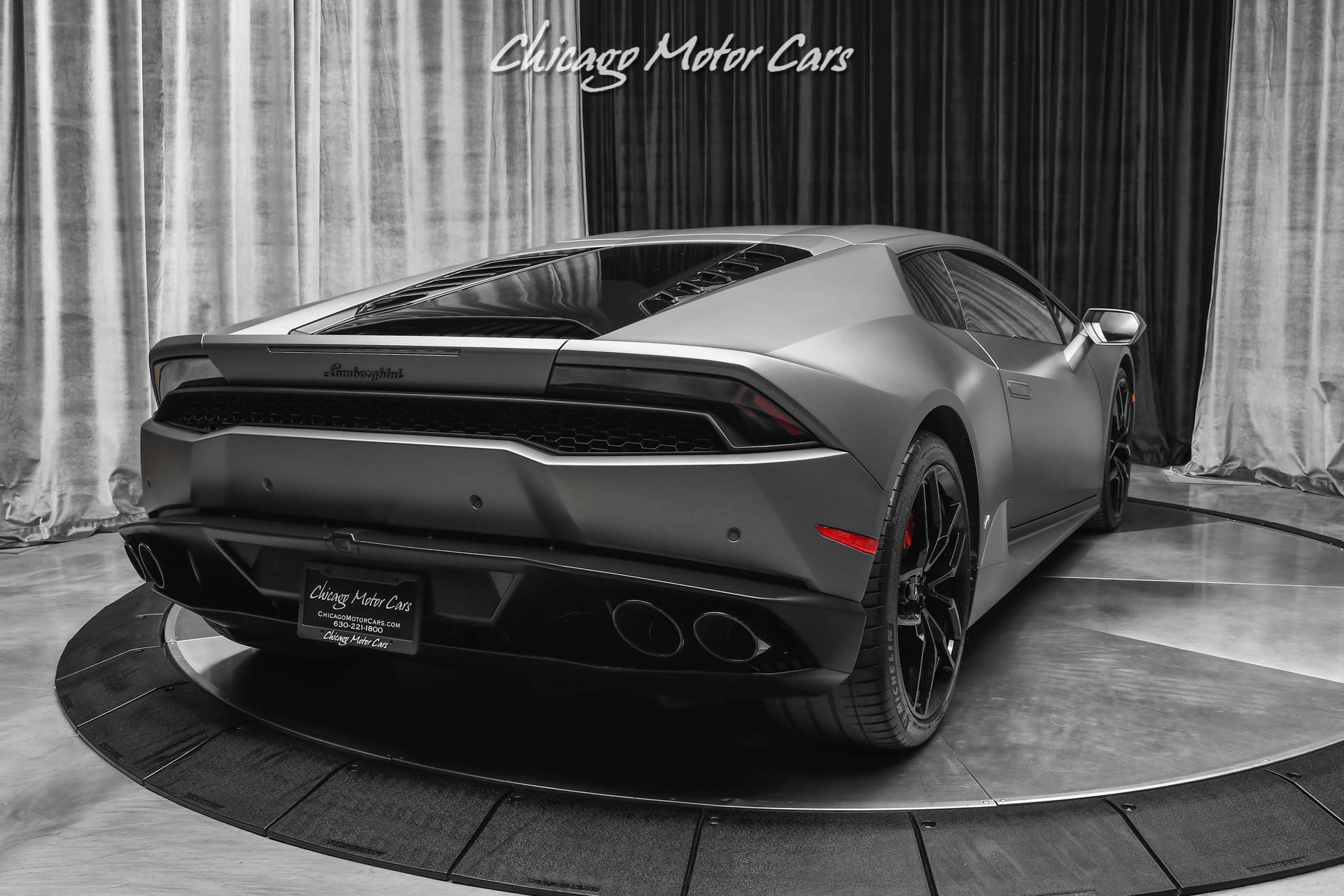 Used-2015-Lamborghini-Huracan-LP-610-4-Akrapovic-Exhaust-Serviced-Factory-Matte-Grey