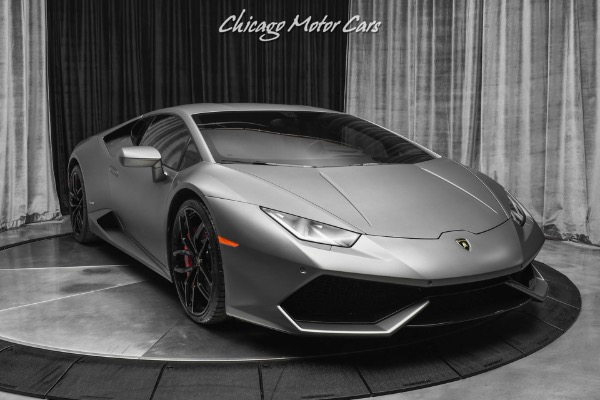 Used-2015-Lamborghini-Huracan-LP-610-4-Akrapovic-Exhaust-Serviced-Factory-Matte-Grey