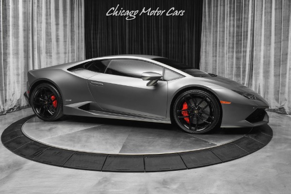 Used 2015 Lamborghini Huracan LP 610-4 Akrapovic Exhaust! Serviced! Factory Matte Grey! for sale Sold at Chicago Motor Cars in West Chicago IL 60185 6