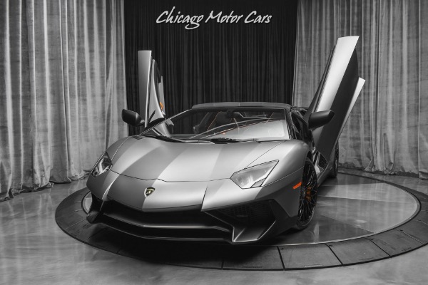 Used 2017 Lamborghini Aventador LP750-4 SV Roadster Factory Racing Exhaust Only 1800 Miles! MSRP $591k+ for sale Sold at Chicago Motor Cars in West Chicago IL 60185 2