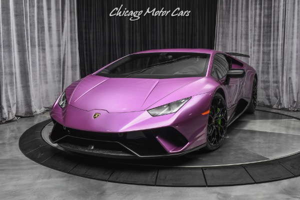 Used 2018 Lamborghini Huracan LP640-4 Performante RARE Viola SE 30th Paint! Loaded with Options! for sale Sold at Chicago Motor Cars in West Chicago IL 60185 2