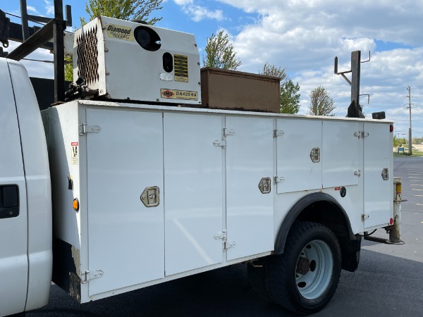 Used-2002-Ford-F550-Service-Truck---73-Liter-Diesel---IMT-Crane-and-Compressor