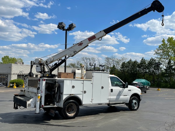 Used-2002-Ford-F550-Service-Truck---73-Liter-Diesel---IMT-Crane-and-Compressor