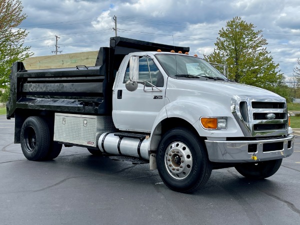 Used 2007 Ford F750 Super Duty Dump Truck - CAT DIESEL - Automatic - SUPER CLEAN! for sale Sold at Chicago Motor Cars in West Chicago IL 60185 3