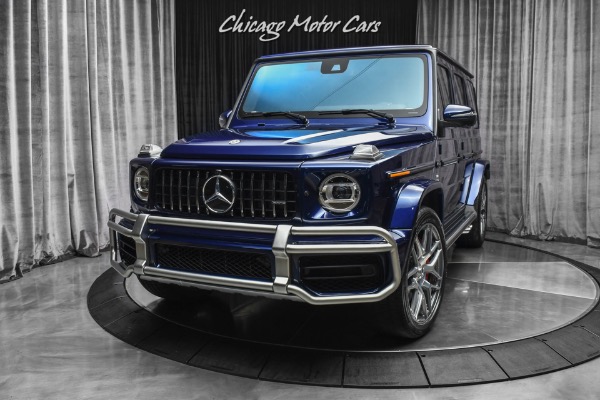 Used 2021 Mercedes-Benz G63 AMG SUV RARE Designo Mystic Blue! ONLY 1900 Miles! Exclusive Interior Pack! for sale Sold at Chicago Motor Cars in West Chicago IL 60185 2