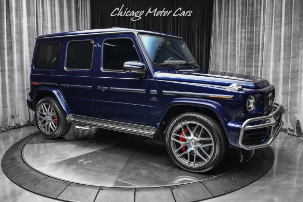 Used-2021-Mercedes-Benz-G63-AMG-SUV-RARE-Designo-Mystic-Blue-ONLY-1900-Miles-Exclusive-Interior-Pack