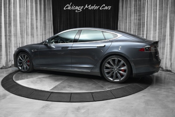 Used 2015 Tesla Model S P85D Sedan MSRP $129,200+ Autopilot Carbon Fiber Premium Interior Superchar for sale Sold at Chicago Motor Cars in West Chicago IL 60185 3
